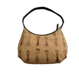 Vintage Y2K Tan Tribal Print Western Bohemian Shoulder Bag -Casual Purse  used